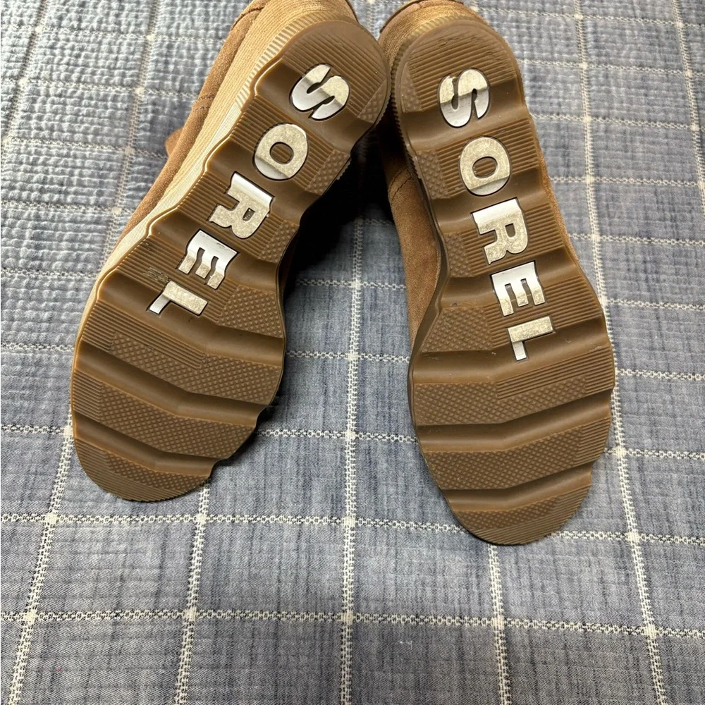 Sorel Joan of Arctic Wedge II Chelsea Boots – Suede Tan – Size 10 - Picture 4 of 6